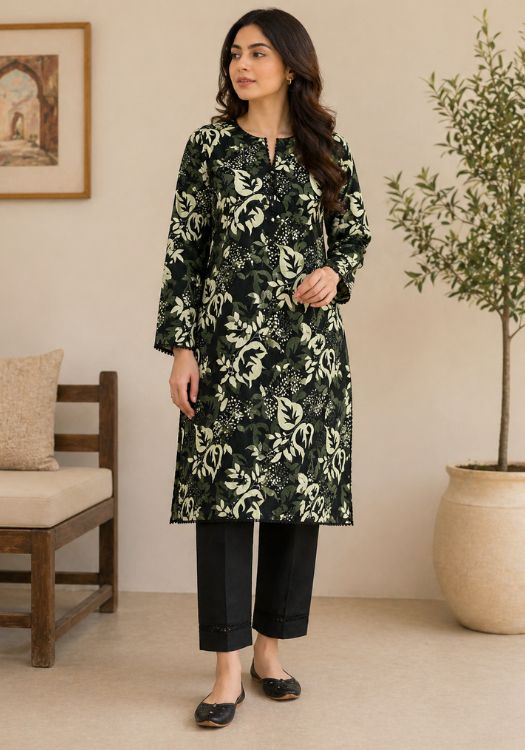 Noir Leaf Lawn 2-Piece Suit